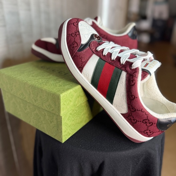 Red Gucci sneaker /Red Gucci screener sneaker - Picture 9 of 10